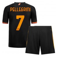 Camiseta AS Roma Lorenzo Pellegrini #7 Tercera Equipación para niños 2023-24 manga corta (+ pantalones cortos)